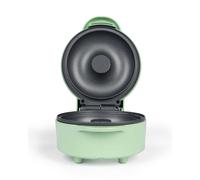 Giles & Posner Sorbet Gloss Doughnut Maker, Single Large 12.5 Cm | 550 W Power, PFAS-Free Non-Stick Coating, Cool-Touch Handle, Indicator Lights, Sorbet Green Finish, Easy-Clean Plates