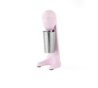 Giles & Posner Milkshake Maker - Iced Coffee Maker, 2 Speeds, Includes 500ml Stainless Steel Cup & Blade, Capacity Markings, Milk Frothing, Cocktails, Electric Drinks Mixer, Matte Pink, 100W
