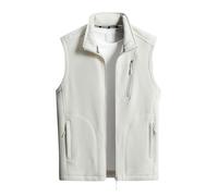 Gilet for Men Solid Color Winter Body Warmers Gilet Full Zip Jacket Coat Vest Micro Fleece Stand Collar Outdoor Sleeveless Hiking Travelling Cargo Gilets Casual Outerwear with Pockets L-5XL