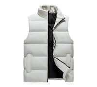Gilet for Men UK Plus Size,Mens Body Warmers Sale Clearance Puffer Gilet Quilted Jacket Down Jacket Casual Full Zip Plain Sleeveless Warm Padded Waistcoat Warm Winter Vest with Pockets