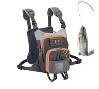Gilet Sac de Poitrine Pêche à la Mouche - Sac à Dos Léger d'Équipement