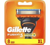 Gilette Fusion5 Power Razor Blades, 8 Refill Blades, 5 Anti-Irritation Blades with Precision Back Trimmer, Fits Fusion5 & Fusion5 Cordless Shavers