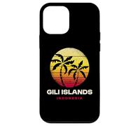 Gili Islands Indonesia Retro Sunset Design Case for iPhone 12 mini