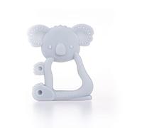 Giligums 21323 Koala Teether for Babies, Food Silicone, Teething Aid BPA Free, Safe for Children, Soft - Relieves Pain When Teething Baby, from 3 Months, Grey