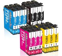 GILIMEDIA T1285 Ink Cartridges Multipack for Epson T1285 T1281 T1282 T1283 T1284 Ink, with Epson Stylus SX235W SX445W SX435W SX125 SX425W SX130 BX305FW SX438W BX305F S22 SX230 Printer,12Pack