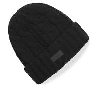 Gill Cable Knit Beanie Hat - Thermal Protection with Floating Technology for Sailing, Boating, Fishing & Everyday Wear (Black, One Size)