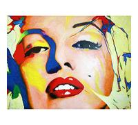 Gill Critique Mass Iconology Maralyn Monroe Painting Art Print Canvas Premium Wall Decor Poster Mural