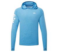 Gill Fishing Mens Infinity Hoodie - UPF 50+ Sun Protection, Quick Dry & Moisture Wicking (Mid Blue, M)