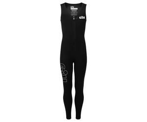 Gill Junior Dynamic Long John Sleeveless Wetsuit - 3mm Thermal & Impact Protective BIO Foam, Front Zipper (Black, JL)