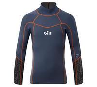 Gill Junior Zenlite 1.5mm Flatlock Neoprene Wetsuit Top - Ocean Steel Grey - Thermal Warm Heat Layer Layers UV Sun