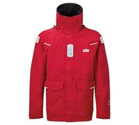 Gill Mens OS2 Offshore Sailing Jacket - Water & Stain Repellent (Red, L)