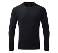 Gill Mens UV Tec Long Sleeve T-Shirt Top - 50+ UPF Sun Protection, Lightweight & Quick-Dry (Navy, M)