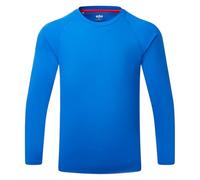 Gill Mens UV Tec Long Sleeve T-Shirt Top - 50+ UPF Sun Protection, Lightweight & Quick-Dry (Tidal Blue, M)