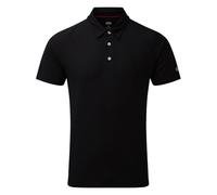 Gill Mens UV Tec Polo Shirt - Quick Drying with 50+ UV Sun Protection (Black M)