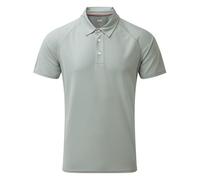 Gill Mens UV Tec Polo Shirt - Lightweight, Moisture Wicking, Quick Drying & 50+ UV Sun Protection (Grey, L)