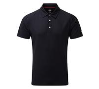 Gill Mens UV Tec Polo Shirt - Quick Drying with 50+ UV Sun Protection (Navy S)
