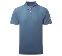 Gill Mens UV Tec Polo Shirt - Lightweight, Moisture Wicking, Quick Drying & 50+ UV Sun Protection (Storm Blue, XL)