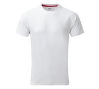 Gill Men's UV Technical Sailing T-Shirt White Lightweight Quick Dry Breathable Crew Neck Moisture Wicking Short Sleeve Top for Watersports Marina Outdoor and Active Wear, Size - Large