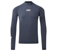 Gill Mens ZenZero Rash Guard Vest Top - Long Sleeve with 50+ UPF Sun Protection for Watersport (Dark Navy, S)