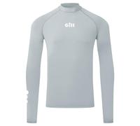 Gill Mens ZenZero Rash Guard Vest Top - Long Sleeve with 50+ UPF Sun Protection for Watersport (Light Grey, L)