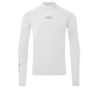 Gill Mens ZenZero Rash Guard Vest Top - Long Sleeve with 50+ UPF Sun Protection for Watersport (White, S)