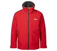 Gill OS3 Mens Coastal Sailing Jacket - Waterproof & Stain Repellent (Red, XXL)