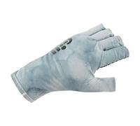 Gill Tec Fishing Gloves - Lightweight, Moisture Wicking, 50+ UV Protection Water & Stain Repellent (Glacier Camo, L)