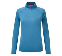 Gill Womens Long Sleeve UV Tec Zip Top - Lightweight, Quick Drying & 50+ UV Protection (Seascape Blue, 12)