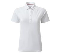 Gill Womens UV Tec Polo Shirt - Lightweight, Moisture Wicking, Quick Drying & 50+ UV Sun Protection (White, 10)