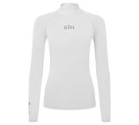 Gill Womens ZenZero Rash Guard Vest Top - Long Sleeve with 50+ UPF Sun Protection for Watersport (White, 14)