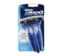 Gillete Mach 3 Smooth Shave Disposable Razor, 3 Count