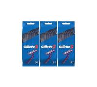 Gillette 2 Disposable Razor For Men 5 Units - Pack of 3