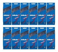 Gillette 2 Disposable Razor For Men 5 Units x12