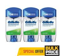 Gillette Aloe Deodorant Gel 72H Sweat Odor Protection Sensitive Skin 70ml 3-Pack