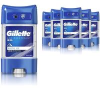 Gillette Antiperspirant Deodorant Gel For Men, 420 ml (70 ml x 6), 48-Hour In...