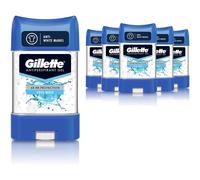 Gillette Antiperspirant Deodorant Gel For Men, 420 ml (70 ml x 6), 48-Hour Invisible Sweat and Odour Protection, Cool Wave, Packaging may vary