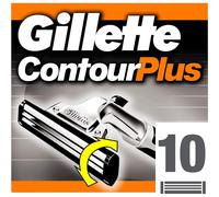Gillette Blades Contour Plus Replacement Razor Blades for Men - Pack of 10