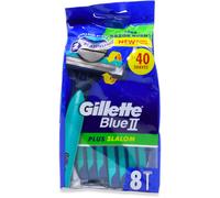 Gillette BlueII Plus Slalom Men's Disposable Razors x8