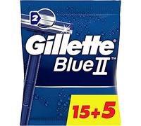 Gillette Blue II Men's Disposable Engraving Device Pack of 20 Blades (15+5)