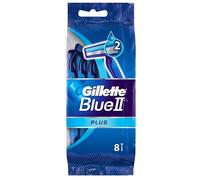 Gillette Blue II Plus For Men Disposable Razors 8 pcs