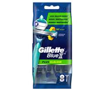 Gillette Blue II Plus Slalom Disposable Razors 8 Pack pack