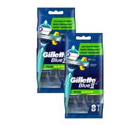Gillette Blue II Plus Slalom Disposable Razors 8 Pack pack
