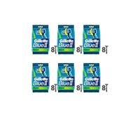 Gillette Blue II Plus Slalom Men's Disposable Razors, 8 razors (Pack of 6)