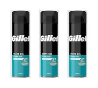 Gillette Classic Sensitive Skin Shaving Gel, 200ml, Pack of 3