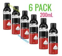 Gillette Classic Shave Foam Original Scent, Quick AND Easy Shave, 200ml, 6 Pack