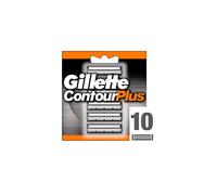 Gillette Contour Plus Razor Blades for Men with Comfort System, Pack of 10 Refill Blades