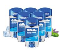 Gillette Cool Wave Antiperspirant Deodorant Roll On for Men, Clear Gel Stick, 6 x 70ml, 72HR Sweat Protection Anti-White Marks