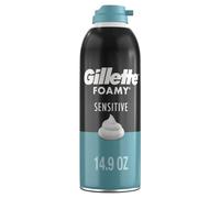 Gillette Foamy Sensitive Shave Foam for Men Protection Against Shaving Irritation Quick and Smooth Shave sensitive skin shaving cream 14.9oz