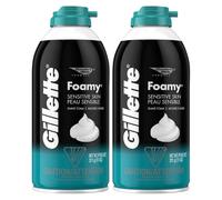 Gillette Foamy Shave Foam Sensitive 11 Ounce (325ml) (2 Pack)