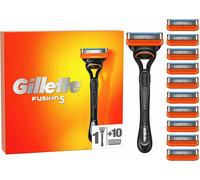 Gillette Fusion 5 10 Blade + 1 Shaving Gel 100% Genuine New Style Pack & Sealed